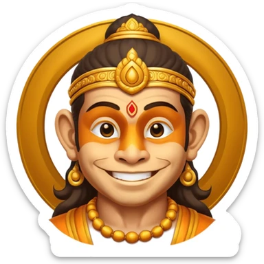 Hanuman ji god giving blessings  sticker