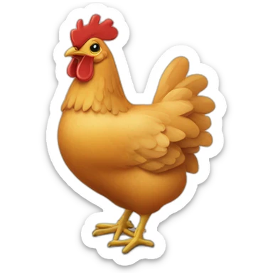 Un poulet bien croustillant sticker