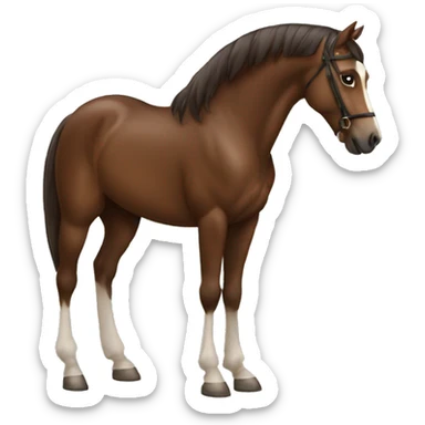 femme brune queue de cheval sticker