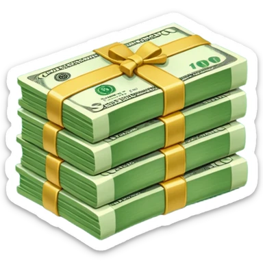 Сделай пачку денег как в GTA San Andreas sticker