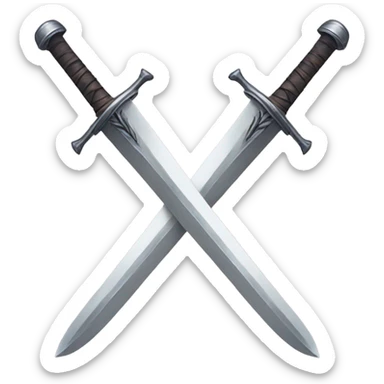 Two swords and one palm sticker