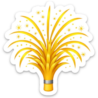 fireworks yellow sticker