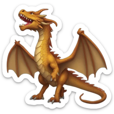 A Western style dragon sticker