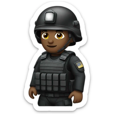 SWAT officer  sticker