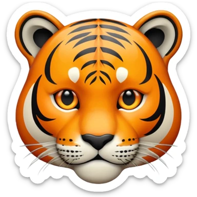 make the tiger cooler, more jazzy sticker