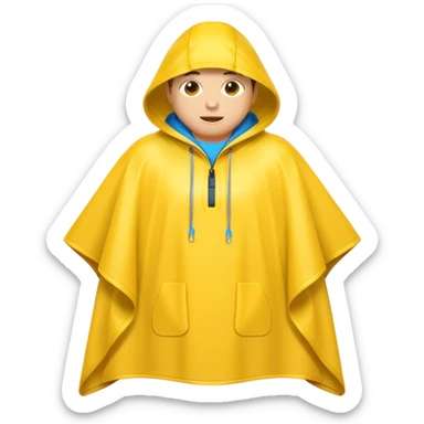 rain poncho sticker
