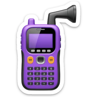 purple walkie talkie emoji sticker