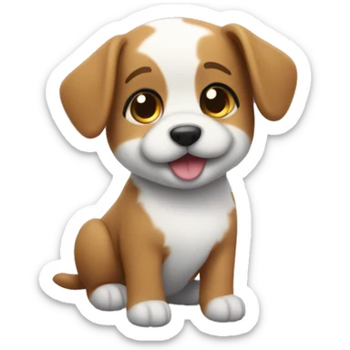 icon of a puppy with pixie dust sticker
