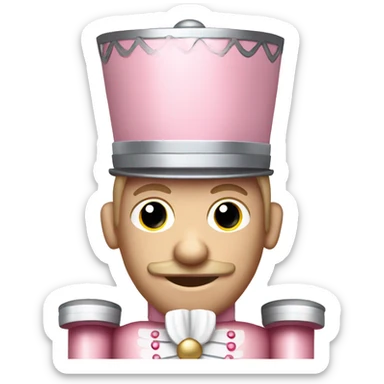 Light pink nutcracker sticker