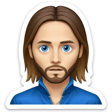 Jared Leto with blue eyes sticker