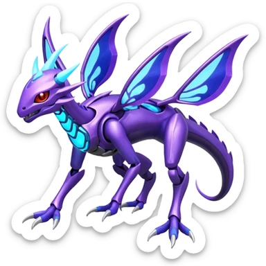 Genesect-Miraidon-Lunala-Fakémon-hybrid-creature (full body)  sticker