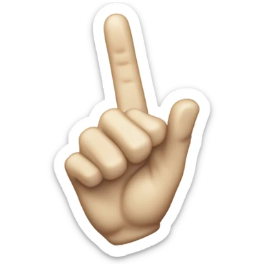 Middle finger made of diamonds sticker