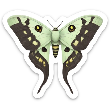 Lunar moth  sticker