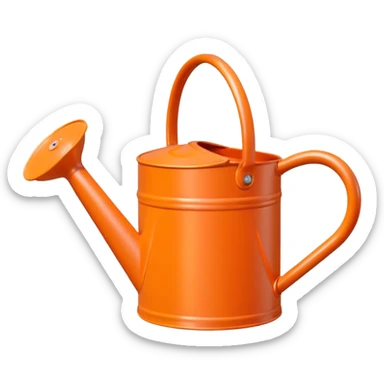 orange Watering Can sticker