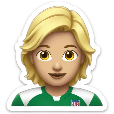 Joueuse de rugby sticker