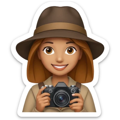 woman Street Photographer sticker