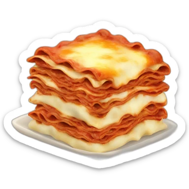 Bolognese lasagna sticker