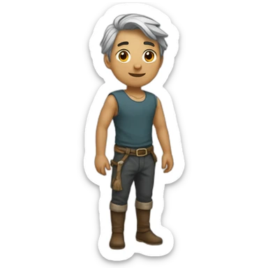 Michou qui rougit sticker