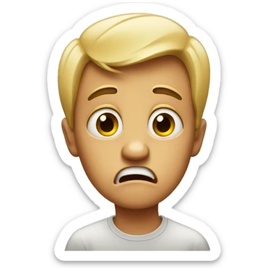 fearful emoji sticker