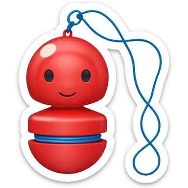 yo yo toy with string sticker