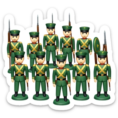 bucket of soldiers sticker