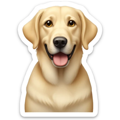 Blonde Aussie Lab dog sticker