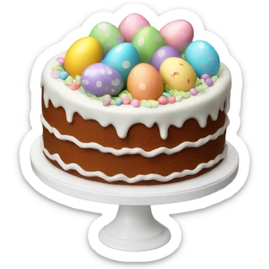 Easter cake sticker