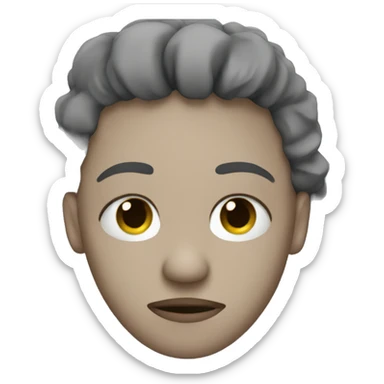 Broken heart person sticker