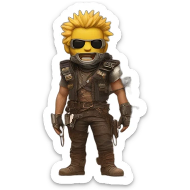 v8 sign madmax sticker