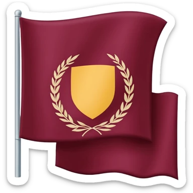 Bandera color vino sin estrella sticker