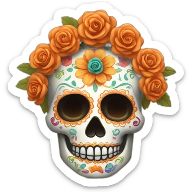 altar del dia de los muertos sticker