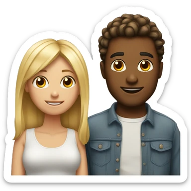 boyfriend and girlfriend sticker