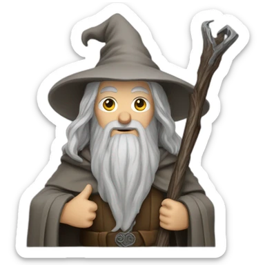 Gandalf in LOTR sticker