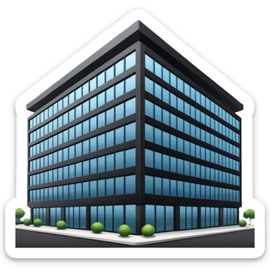 black company hq building sticker
