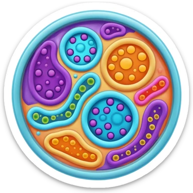 petri dish culture sticker