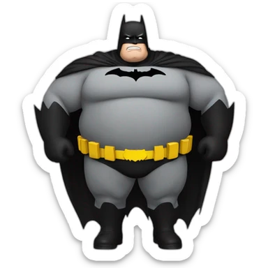fat batman sticker