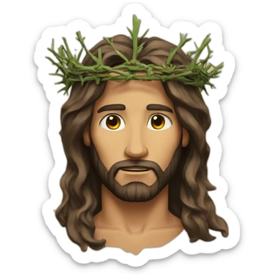 Jesuschrist Crowned With Thorns sticker