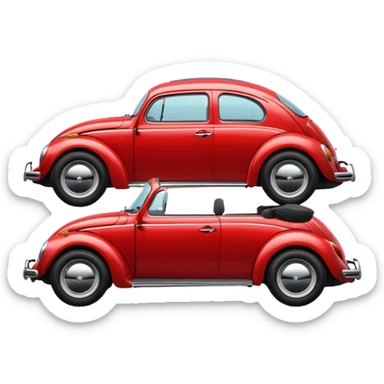 vw beetle side view sticker
