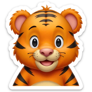 Tigger from the animated series Winnie the Pooh and Tigger Too sticker