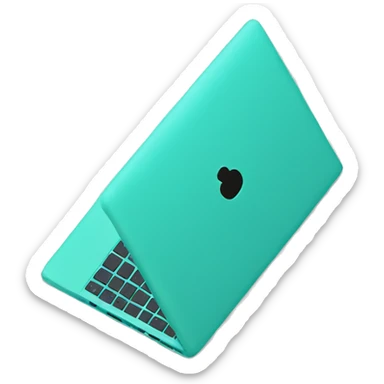 Turquoise Laptop sticker