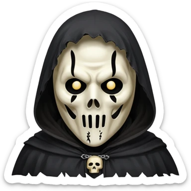 old ghostface from the Scream movie sticker