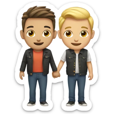 Gay couple sticker