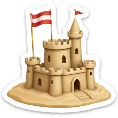 little sand castle sticker