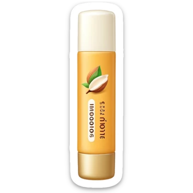Lipbalm with shea butter and almon oil sticker