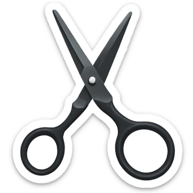 black shears sticker