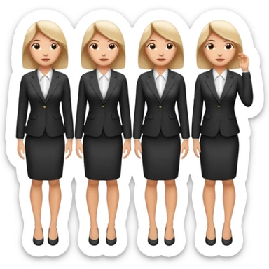 LAdy Boss, different pose, full body sticker