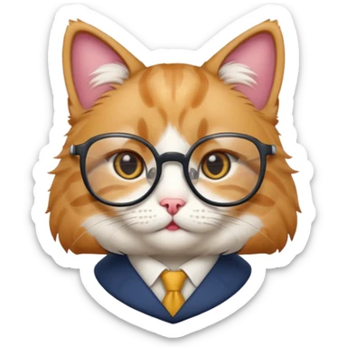Teacher cat cute sticker