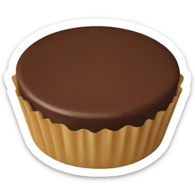 Chocolate covered Peanut butter cup sticker