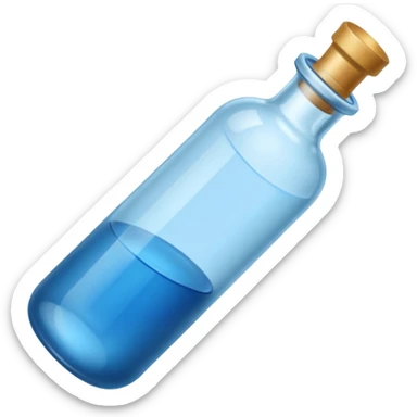 blue vial sticker