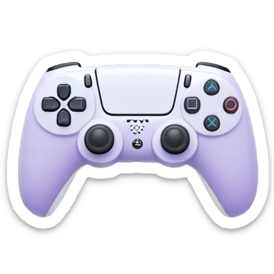 Ps5 pastel purple and white controller  sticker